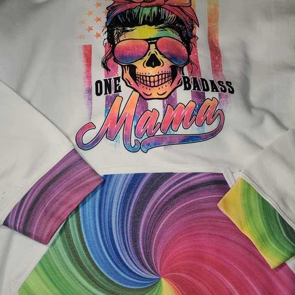 One BadAss Mama Hoodie - Picture 2 of 2